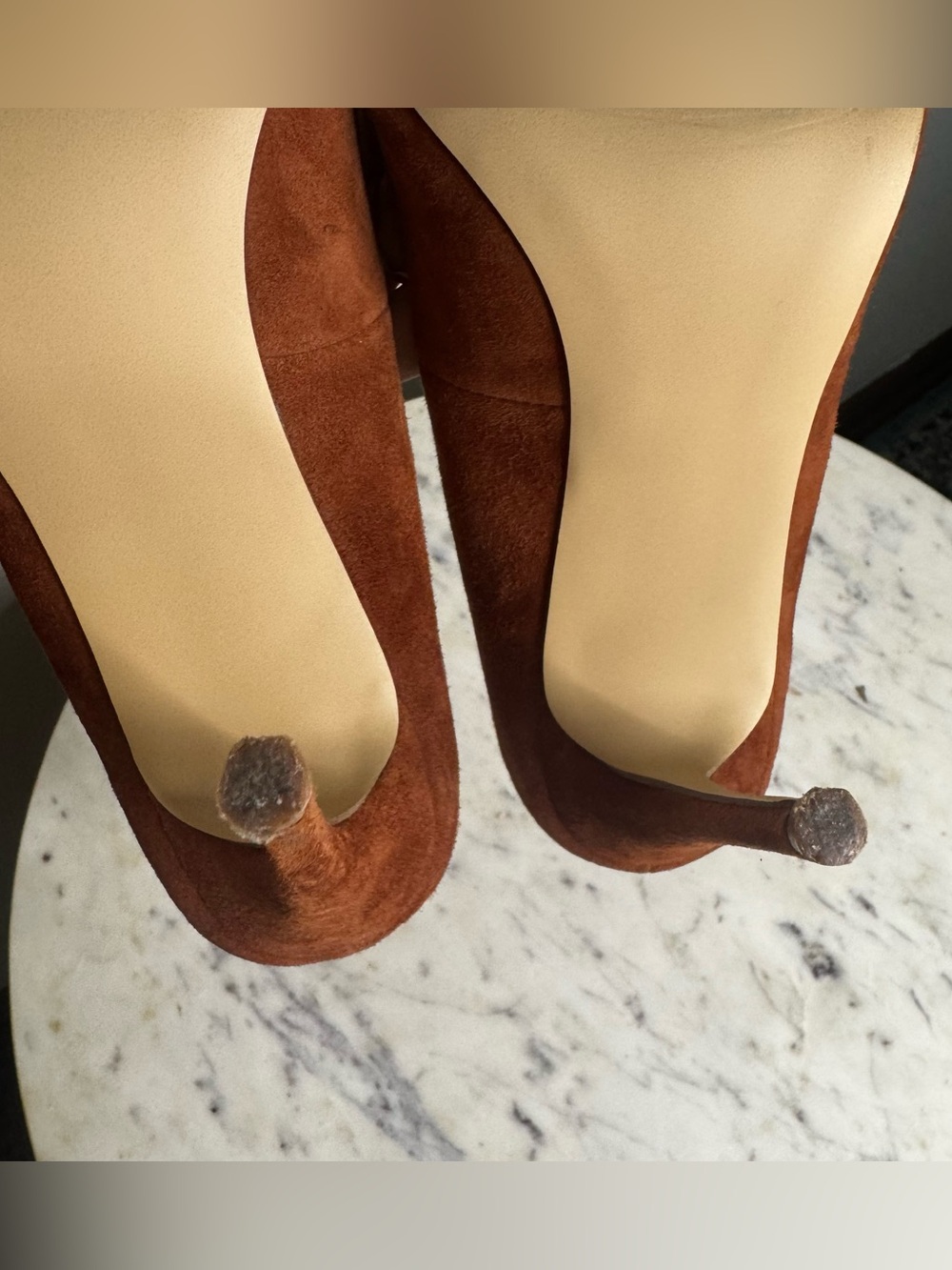 Steve Madden "Daisie" Heels Size 10
Suede brown shoes pointy toe - Picture 7 of 7